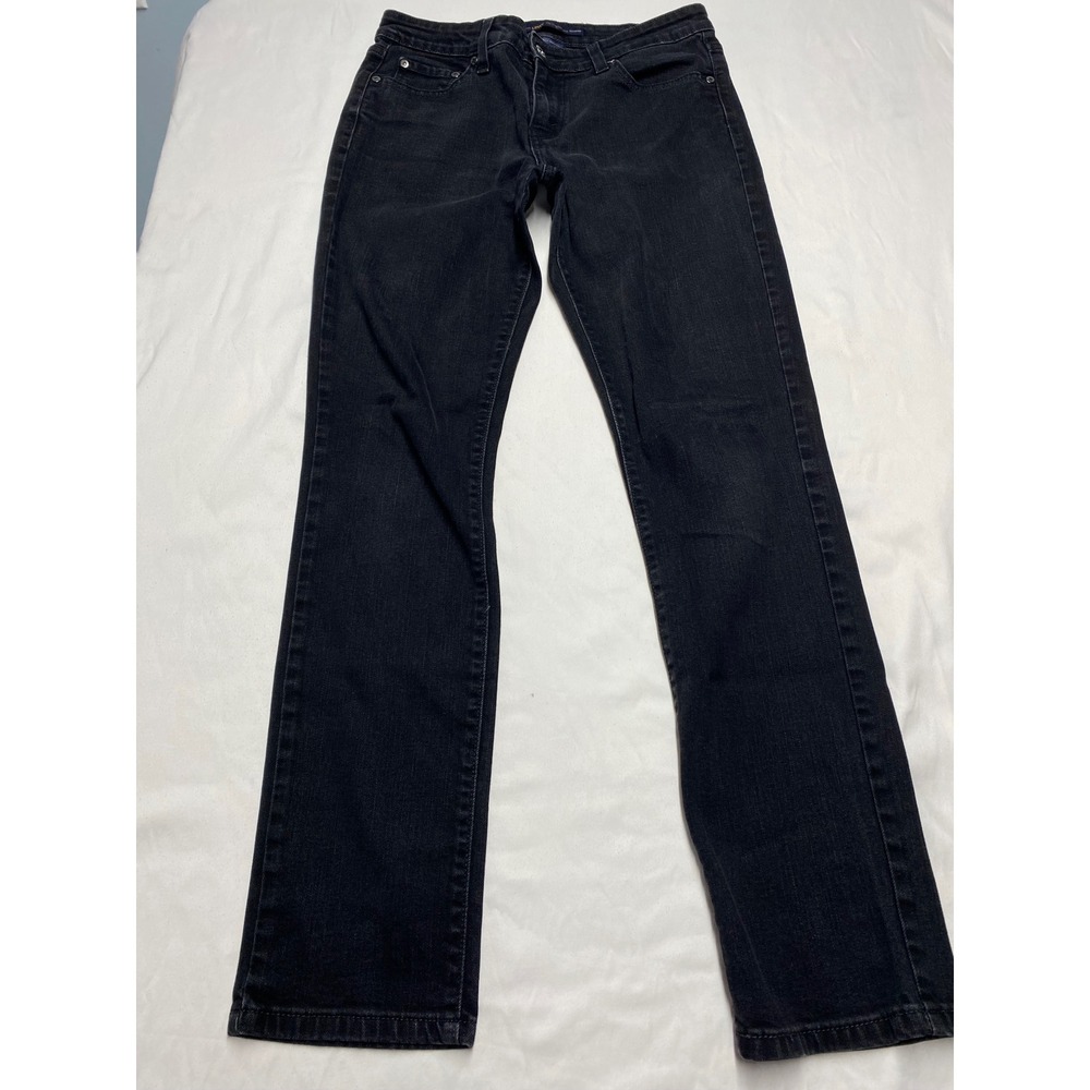 Levis The Original Jean Mid Rise Skinny Black Denim Jeans 8M